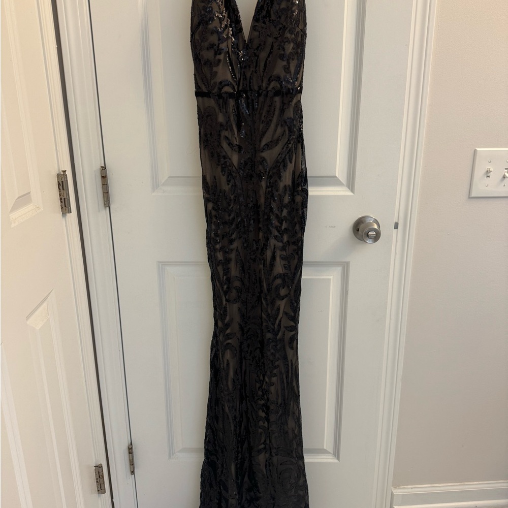 Fashion Nova Black Sequin Dress